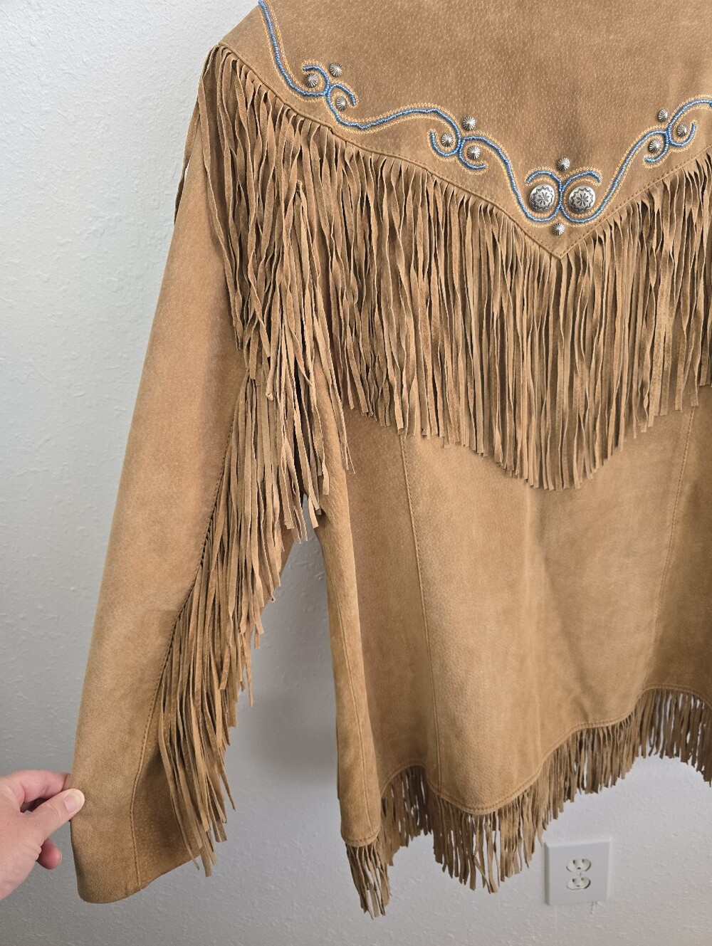 Cripple Creek 100% Leather Suede Fringe Western Jacket XXL - Picture 10 of 11
